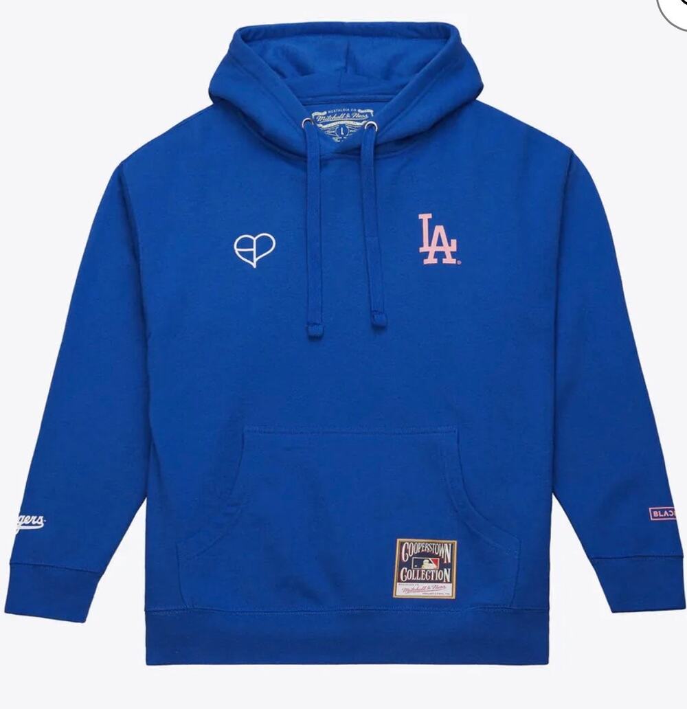 Mitchell & Ness Los Angeles Dodgers Royal BLACKPINK x MLB Pullover Hoodie